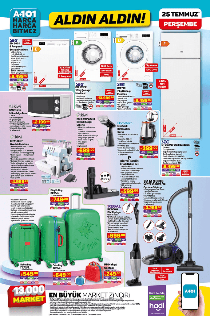 a101 25 temmuz perşembe aktüel&nbsp;KATALOGU