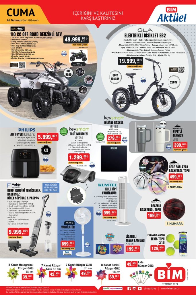26 Temmuz BİM Aktüel Ürünler Kataloğu | En Yeni Fırsatlar&nbsp;2024
